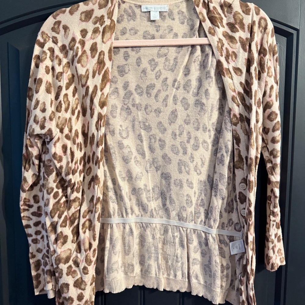 Leopard Print Cardigan
